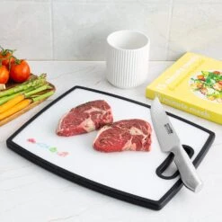 Large Double Sided Chopping Board - No More Cross Contamination - Kleva Range -Home Living Store BambooChoppingBoardLarge06 1fdb0b04 882f 4940 9fda 2ae1b84dea52