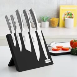 Midnight Magnetic Knife Block - Stylish Knife Holder With Super Strength Magnets - Kleva Range -Home Living Store BambooKnifeBlock07 2x d0cb9dec df74 4b06 bd99 f4c6a55113d5