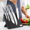 Midnight Magnetic Knife Block - Stylish Knife Holder With Super Strength Magnets - Kleva Range -Home Living Store BlackMagneticKnifeBlockLifestyle01