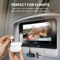 Kleva Wireless FlyLink Bluetooth Airplane Audio Transmitter & Adapter - Kleva Range -Home Living Store Bluetooth adapter thumbnail 03