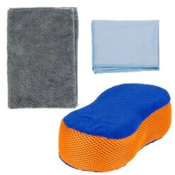 Non-Scratch 3pc Car Cleaning Set - Wash, Dry & Polish Your Cars Interior & Exterior - Kleva Range