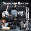 Diamond Earth® Premium Cookware 8pc Jumbo Set With Superior Non-Stick Coating + Mighty Mix™ 3-in-1 Blender Set - Kleva Range -Home Living Store DE 8pc Stick Blender Thumbnail02 fbbaedf0 31ca 45f4 8254 571d88f55f6f