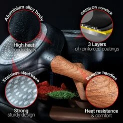 Diamond Earth® StackSmart With Detachable Handles 6pc Cookware Set - Buy One GET ONE FREE! - Kleva Range -Home Living Store DE StackSmart thumbnail 03