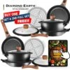 Diamond Earth® StackSmart With Detachable Handles 6pc Cookware Set - Buy One GET ONE FREE! - Kleva Range -Home Living Store DE StackSmart thumbnail 07