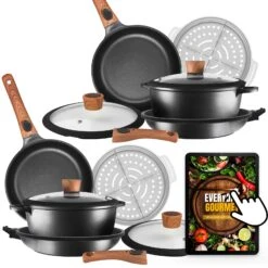 Diamond Earth® StackSmart With Detachable Handles 6pc Cookware Set - Buy One GET ONE FREE! - Kleva Range -Home Living Store DE StackSmart thumbnail 15