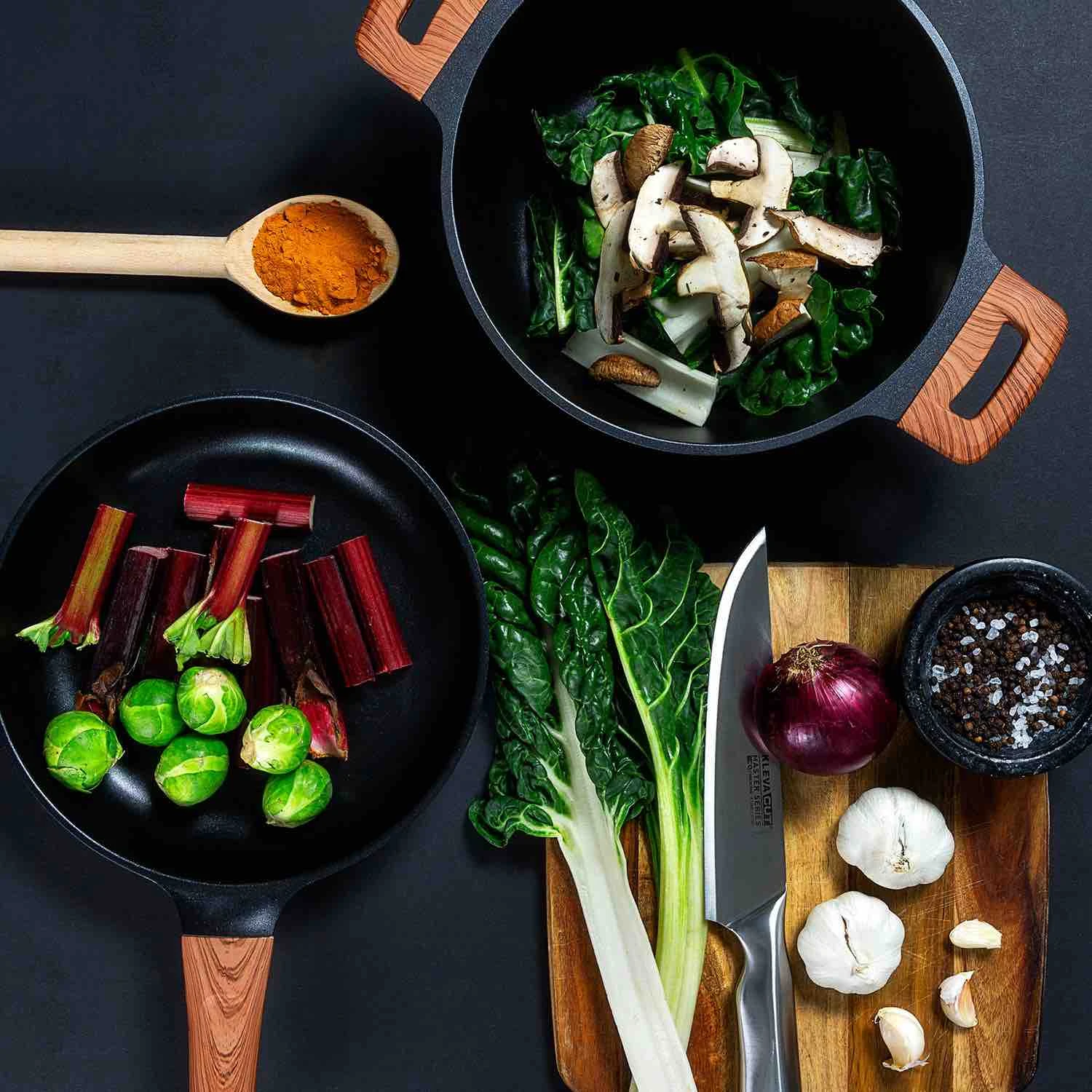 Diamond Earth® Premium Cookware 7pc Set With Superior Non-Stick Coating + FREE Steamer + E-BOOK - Kleva Range 11 Diamond Earth® Premium Cookware 7pc Set With Superior Non-Stick Coating + FREE Steamer + E-BOOK - Kleva Range - Image 9