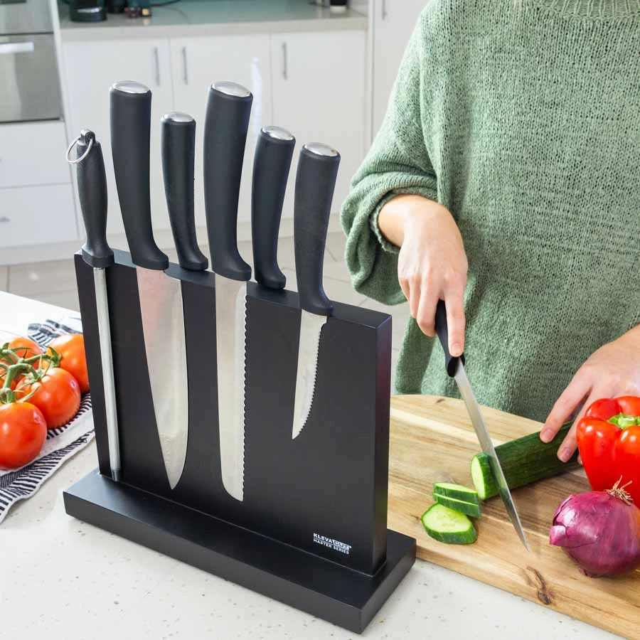 Double-sided Magnetic Knife Block Holds & Displays All Your Knives Safely & Securely! - Kleva Range 5 Double-sided Magnetic Knife Block Holds & Displays All Your Knives Safely & Securely! - Kleva Range - Image 3