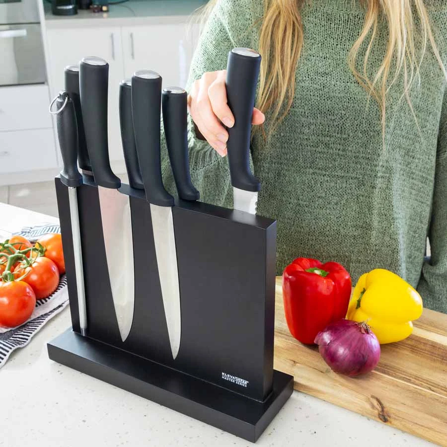 Double-sided Magnetic Knife Block Holds & Displays All Your Knives Safely & Securely! - Kleva Range 4 Double-sided Magnetic Knife Block Holds & Displays All Your Knives Safely & Securely! - Kleva Range - Image 2