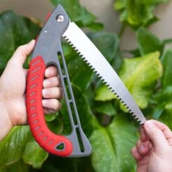 Foldable Pruning Saw - Tough High Carbon Steel Blade With Triple Bevel Teeth - Kleva Range -Home Living Store FoldablePruningSawLifestyle03