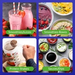 Health Hurricane GO™ Personal Blender With 700ml Bottle - Blend & Go Smoothies Anywhere - Kleva Range -Home Living Store HealthHurricaneGodesignthumbnails 02