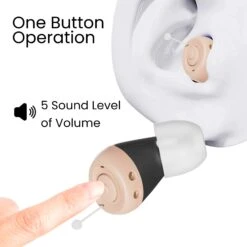 Kleva HearClear Mini Rechargeable Hearing Sound Amplifier + FREE Zoom Vision - Kleva Range -Home Living Store HearClear B W Thumbnails 3