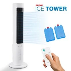 Kleva® Ice Tower Fan – Electric Bladeless Portable Air Cooling Fan - Kleva Range