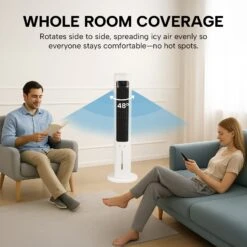 Kleva® Ice Tower Fan – Electric Bladeless Portable Air Cooling Fan - Kleva Range -Home Living Store Ice tower thumbnails 05