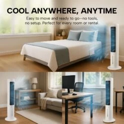 Kleva® Ice Tower Fan – Electric Bladeless Portable Air Cooling Fan - Kleva Range -Home Living Store Ice tower thumbnails 08