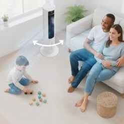 Kleva® Ice Tower Fan – Electric Bladeless Portable Air Cooling Fan - Kleva Range -Home Living Store Ice tower thumbnails 11