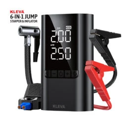 Kleva 6-in-1 Car Jump Starter & Air Compressor 6000mAh Power Bank - Kleva Range