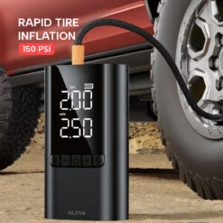 Kleva 6-in-1 Car Jump Starter & Air Compressor 6000mAh Power Bank - Kleva Range -Home Living Store Jump Starter New model thumbnail 03