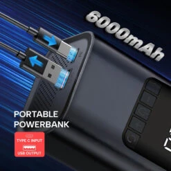 Kleva 6-in-1 Car Jump Starter & Air Compressor 6000mAh Power Bank - Kleva Range -Home Living Store Jump Starter New model thumbnail 04