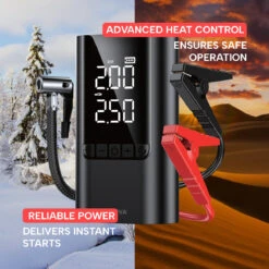 Kleva 6-in-1 Car Jump Starter & Air Compressor 6000mAh Power Bank - Kleva Range -Home Living Store Jump Starter New model thumbnail 07