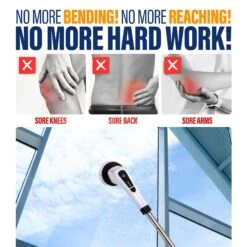 KRAPOF® Electric Cordless Tough Scrub Excel With 7 Replaceable Cleaning Heads - Kleva Range -Home Living Store KRAPOFToughScrubExcel Thumbnails 15