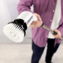 KRAPOF® Electric Cordless Tough Scrub Excel With 7 Replaceable Cleaning Heads - Kleva Range -Home Living Store KrapofToughScrubExcel Thumbnails 07