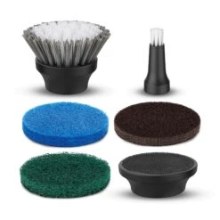 KRAPOF® Electric Lumi Scrub Pocket Cleaner With 5 Replaceable Cleaning Heads - Kleva Range -Home Living Store LumiscrubTransparentThumbnail03