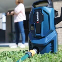 KRAPOF® Mini Electric Pressure Washer - Suitable For Any Household Or Apartment - Kleva Range -Home Living Store MiniPowerWasher Thumbnails Lifestyles 02