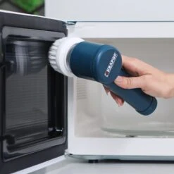 KRAPOF® Electric Cordless Mini Compact Tough Scrub With 4 Replaceable Cleaning Heads - Kleva Range -Home Living Store MiniScrubber Thumbnails Lifestyles 03