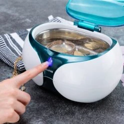 Kleva Sonic Quick Clean™️ Ultrasonic Jewellery Cleaner + FREE Jewellery Polishing Cloth - Kleva Range -Home Living Store One button Cleaning 1e5c3693 fccb 451c 8aec 1d862a1da609