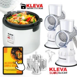 The Quick Meal Prep Kitchen Bundle - KLEVA® One Button Cooker Plus + Sumo Slicer® X2 - Kleva Range