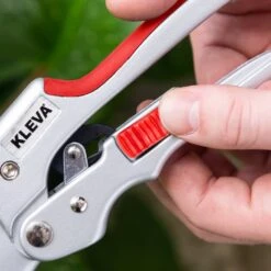 Quality Ratchet Pruning Shears With Easy Grip Squeeze & Release Handles - Kleva Range -Home Living Store RachetPruningShearsLifestyle02