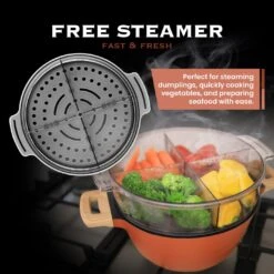 NEW Red Earth™ Premium Cookware 7pc Set + Mighty Mix™ 3-in-1 Blender Set + FREE E-BOOK - Kleva Range -Home Living Store RedEarth Designed Thumbnail 10