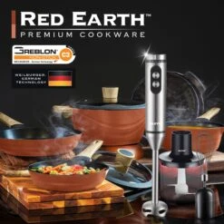 NEW Red Earth™ Premium Cookware 7pc Set + Mighty Mix™ 3-in-1 Blender Set + FREE E-BOOK - Kleva Range