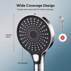Kleva Triple Bliss Filtered Handheld/ Wall Mount Shower Head - Buy One Get One Free - Kleva Range -Home Living Store Shower Head Thumbnail 08 1200x1200px 3aede5bc b94c 49f3 aa5c 5bfe5e4ee977