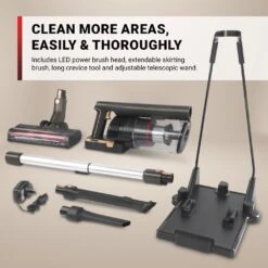 KRAPOF® Super Slim Power Vac Cordless Stick Vacuum + Extra FREE Second Battery - Kleva Range -Home Living Store SlimVac DesignThumbnail 09 1440x 5b1e6e84 4787 422f 97f1 b972bf29e48a