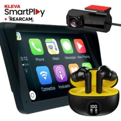 7" HD Touch Portable Kleva SmartPlay + FREE Rear Camera & Audiopods - Kleva Range