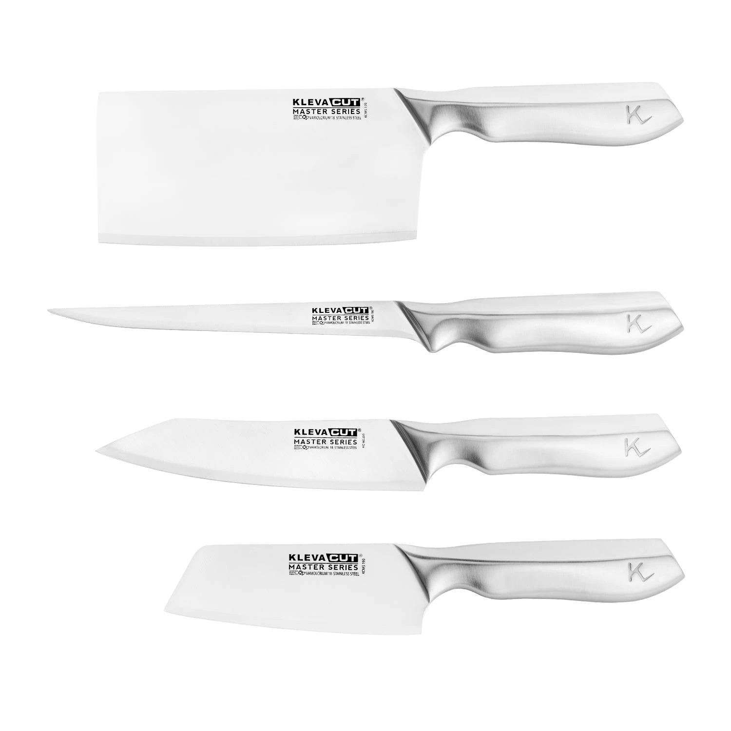 Speciality 4 Piece KlevaCut® Master Series Knife Set - Kleva Range 3 Speciality 4 Piece KlevaCut® Master Series Knife Set - Kleva Range