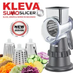 Kleva Sumo Slicer® XL NEW Improved Design + 3 Interchangeable Drums - New Colours! - Kleva Range