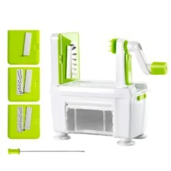 Sumo Spiralizer + 4 Interchangeable Blades - Create Vegetable Pasta In Seconds! - Kleva Range -Home Living Store create potato spirals and chips on a stick at home