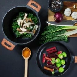 Diamond Earth® Premium Cookware 8pc Jumbo Set With Superior Non-Stick Coating + Mighty Mix™ 3-in-1 Blender Set - Kleva Range -Home Living Store durable quality non stick sauce pans 525fdd17 3dff 45a8 a31b 418332f8f002