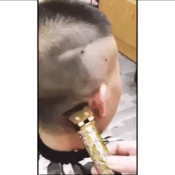 Golden Hair Trimmer - Transform Your Look With A Golden Touch - Kleva Range -Home Living Store gif 2 resize