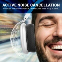 Kleva True Wireless Noise Cancelling Headphones Up To 23 Hours Battery Life - Kleva Range -Home Living Store over head headphones thumbnail 04