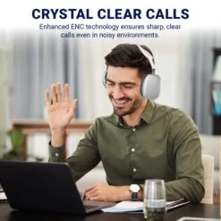 Kleva True Wireless Noise Cancelling Headphones Up To 23 Hours Battery Life - Kleva Range -Home Living Store over head headphones thumbnail 07