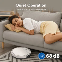 KRAPOF® Slim Robo Vac Super Quiet Robotic Vacuum Cleaner - Kleva Range -Home Living Store slim robo vac thumbnail 02