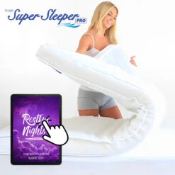 Super Sleeper Pro Mattress Topper - Make Your Mattress Feel Brand New + FREE Pillows - Super Sleeper Pro